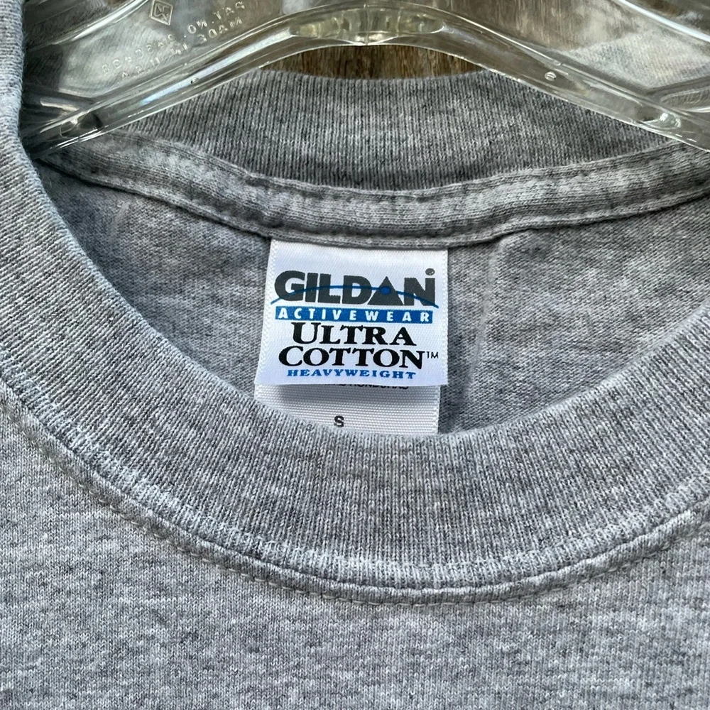 Gildan Alien Landing Grey Cotton Graphic Unisex Short Sleeve Tee size Small - Picture 5 of 6